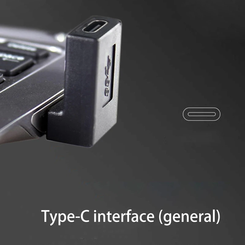 90 도 직각 USB C 암-USB 3.0 수 어댑터, 노트북 충전기 케이블 어댑터 데이터 충전 10Gbps