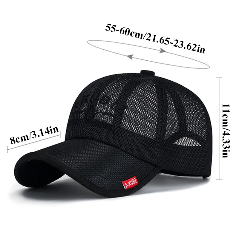 Baseball Cap Sun Hat Mesh Quick Dry Adjustable Summer Fashion Casual Breathable For Men Women Outdoor base baseball cap,sun hat