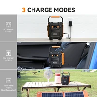 FF Flashfish centrale électrique Portable 200W générateur solaire 172.8Wh batterie prises ca avec panneau solaire 60W pour Camping en plein air RV 5
