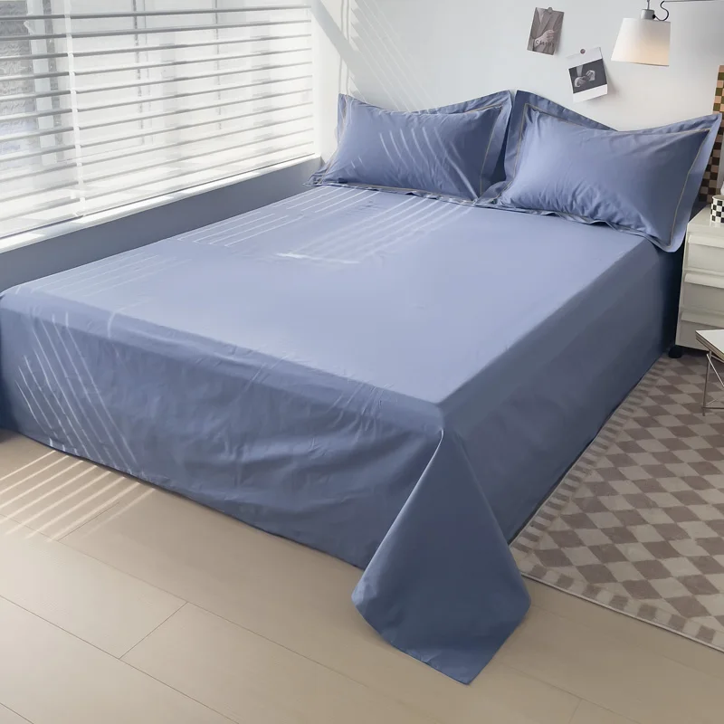 100% Egyptian Cotton 400TC Bedding Bed Sheet Set Luxury Fitted Sheet Flat Sheets With Pillowcase Bedsheet Soft Comfort Bed Lines 5