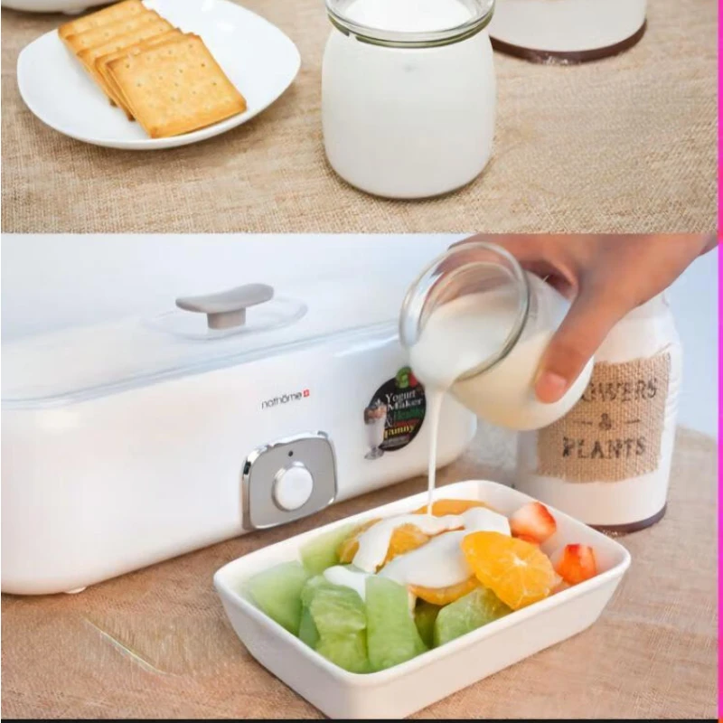 Yogurt Machine Homemade Old Yogurt Machine Pickle Rice Wine Fermentation Bacteria Glass Liner 4 Cup-Dividing