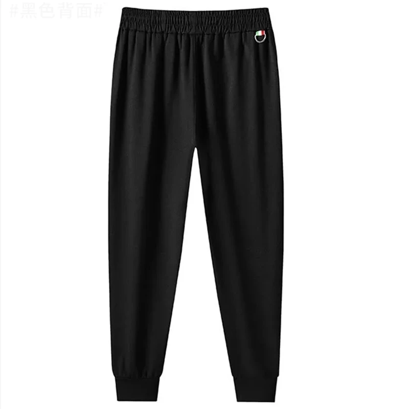 High quality fashion embroidered cotton casual pants men's spring and autumn new loose large sports pants men's versatile