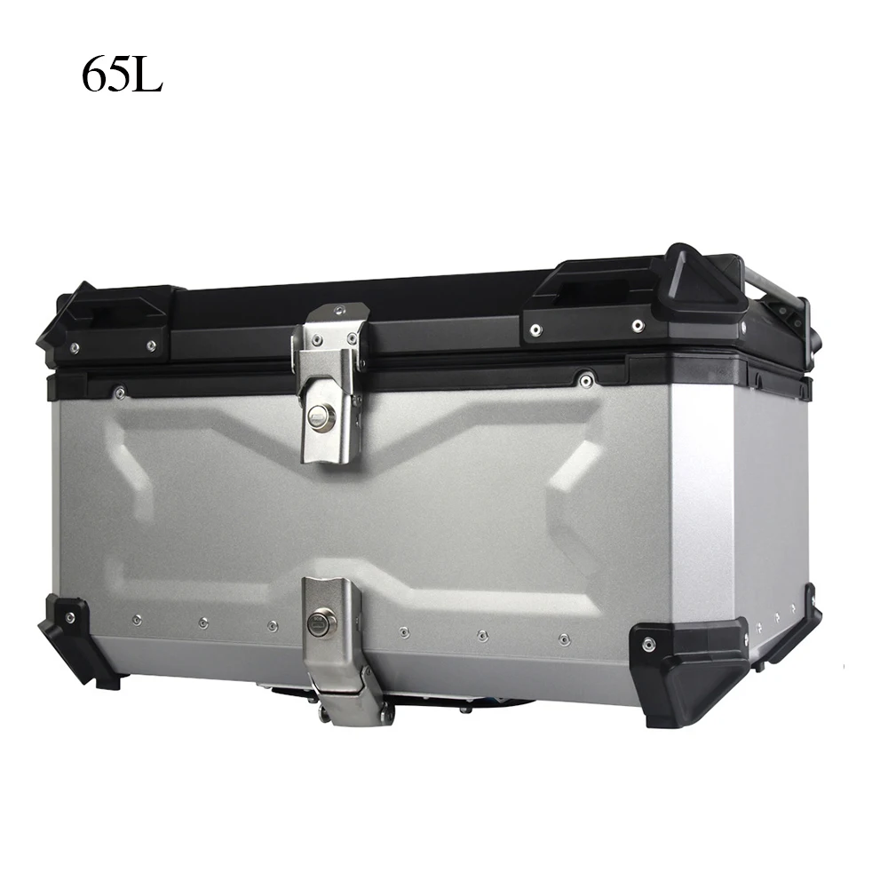 65l Universal Motorcycle Rear Top Luggage Case Storage Tail Box