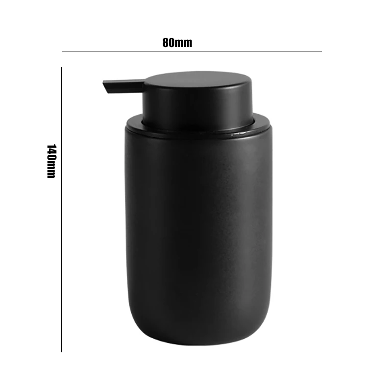 Bathroom Set Ceramic Mouthwash Cup Hand Sanitizer Bottle Toothbrush Rack Soap Dish Four-piece Bathroom Set Receive Bottle Home bathroom accessories set
