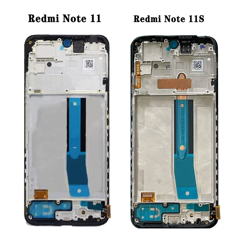 Xiaomi Redmi Note 11 Display Screen Touch Glass Digitizer LCD With Frame lcd display screen