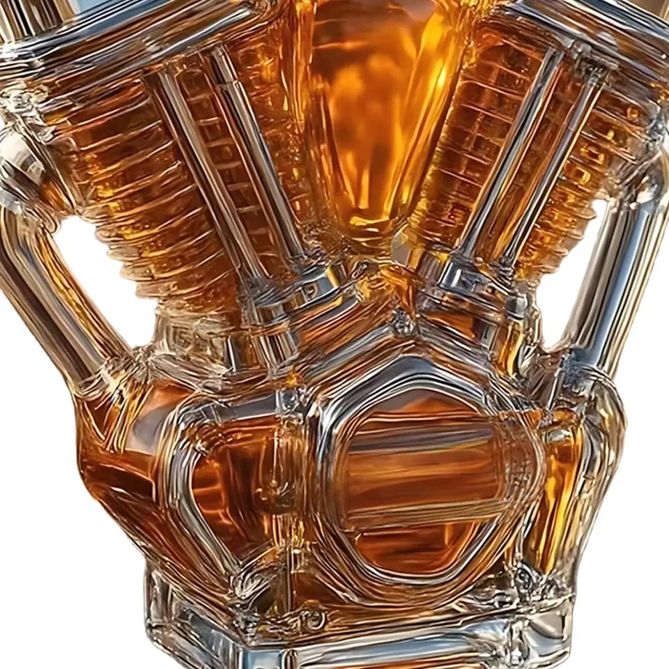 Liquor Bottle Collectibles | Whiskey Decanter, Decorative Motorcycle