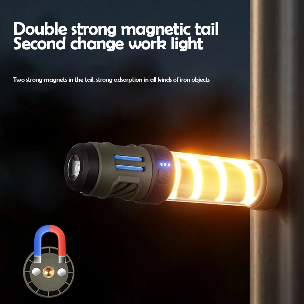 Portable Mosquito Repellent Light Tiny Repel LED Camping Lamp Tent Lantern Flashlight Magnet USB Charging With Triangle Bracket