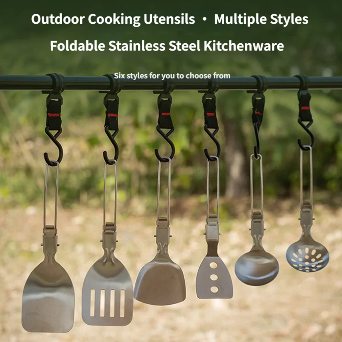 Deluxe Outdoor Cooking Utensil Set - Portable Stainless Steel Essentials