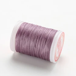 Premium Waxed Polyester Thread for Leather Crafting and DIY Accessories Sewing (8 - Light Purple)