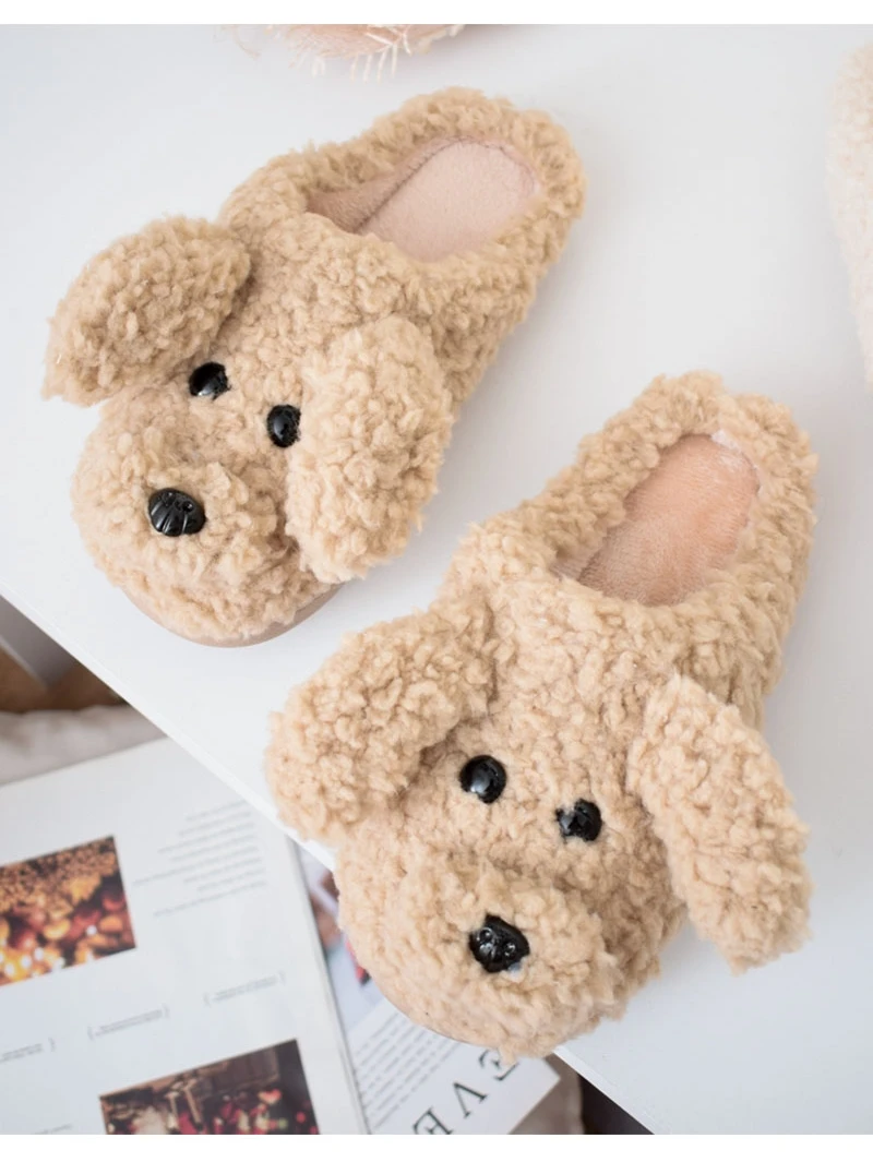 

New women's suede thickened indoor warm and non slip cotton slippers in home cause slippers DY2336