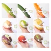 Mini Electric Peeler with 3 Cutter Heads Electric Peeling Machines USB Rechargeable Stainless Steel for Sweet Potatoes Tomatoes 4