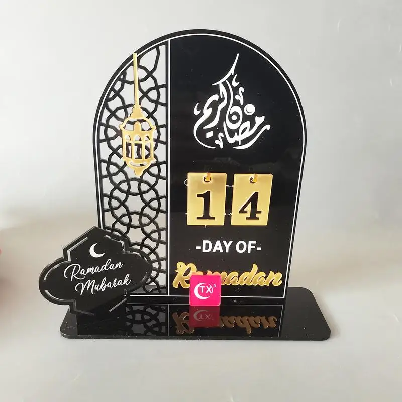 

30 Days Eid Countdown Calendar Acrylic Ramadan Advent Calendar With Replacing Numbers Mubarak Islam Party Supplies Home Decor