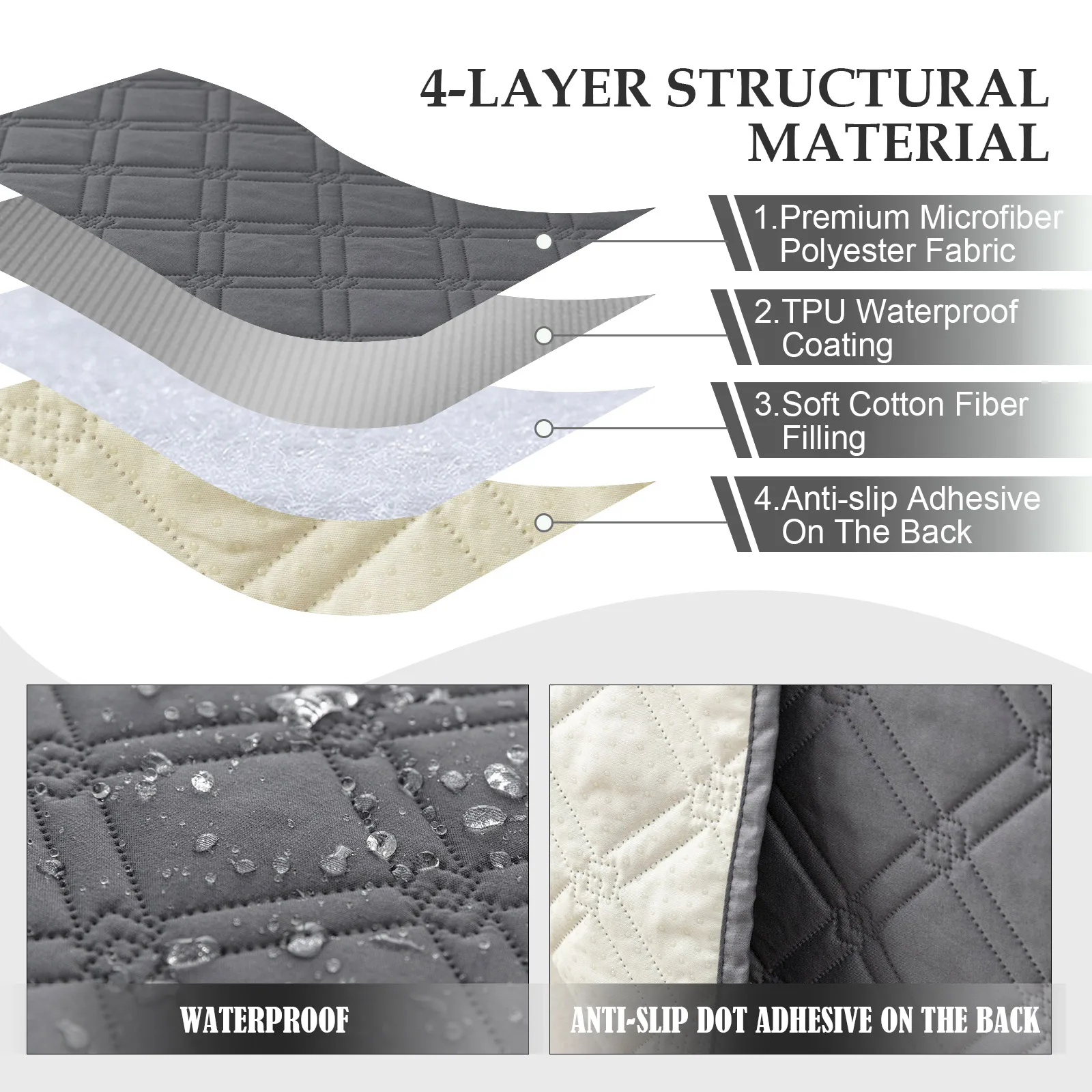 Waterproof Sofa Cover Sofa Protection Anti Slip Design Pet Friendly Sofa Cover Waterproof Sofa Cover For Dogs 5
