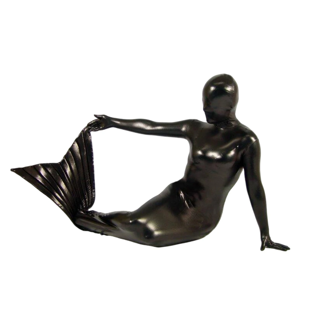 Shiny Metallic Mermaid Costume Bondage Zentai Fish Scale Bodysuit Party Jumpsuit halloween Party Costume Mermaid Role play S-7XL
