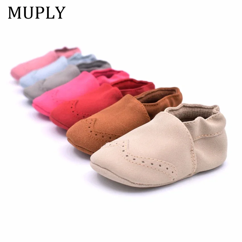 Nubuck Leather Baby Shoes Infant Toddler Baby Girl Boy Soft Sole First ...