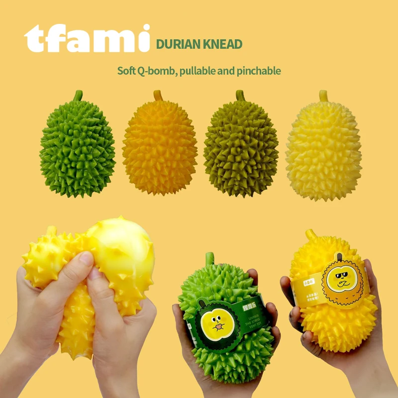 

TFAMI Fidget Toys Squeeze Durian Corn Toys Cute Squeeze Fruit MINI Durian Stress Relief Toys Children's For Kids Birthday Gifts
