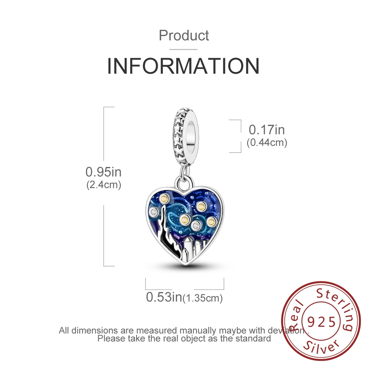 Van Gogh Starry Night Charm Close-up