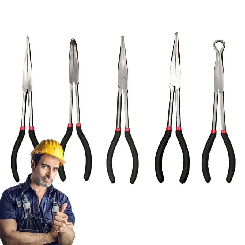 

Фотоэлектрические плоскогубцы для снятия штепсельной вилки, набор инструментов для домашнего ремонта, плоскогубцы для автолюбителя, профессиональный механик Diy, 5 шт.