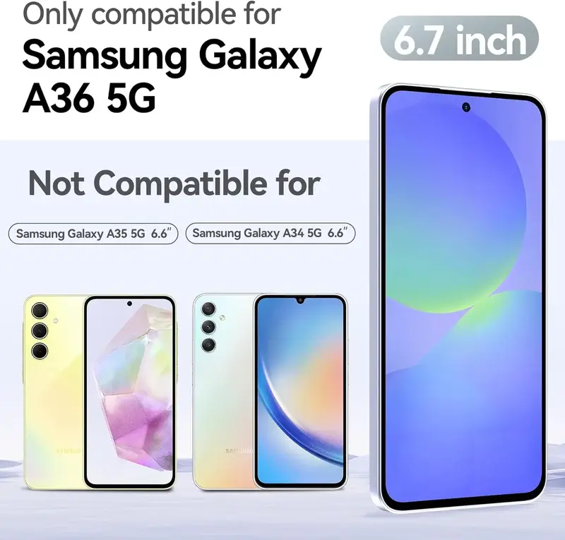 3PCS HD Tempered Glass Screen Protector for Samsung A17 A27 A37 A57 A16 A26 A36 A56 A55 A53 A54 A35 A25 A15 Galaxy S26 S25 Ultra - Image 6