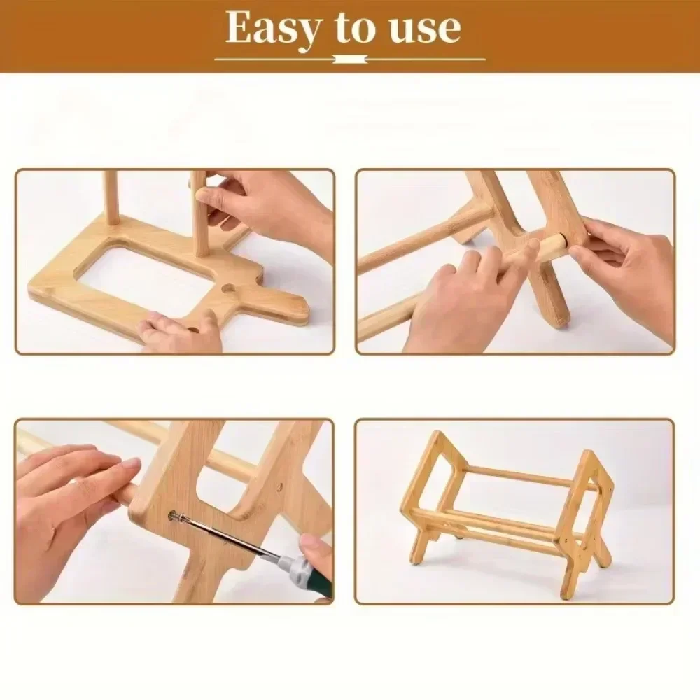 Desktop Bookshelf Home Living Room Small Decoration Bamboo Decorative Shelf Desk Multi-shelf Bookcase Storage Shelf