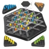 Chain Triangle Chess Game Logical Thinking Puzzle Rubber Band Game  Interactive Desktop Game Toy Battle Set For Family Party Gif 6