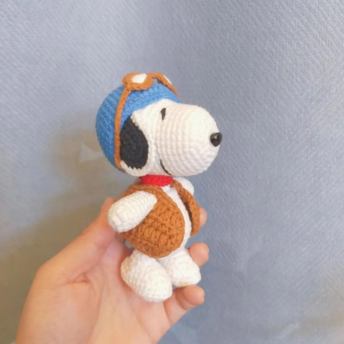 Cute Dog DIY Material Bag Knitting Yarn Handwoven Woolen Cartoon Doll Pendant Hook Knitted Key Decoration