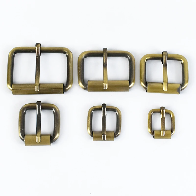 20-Piece Set of Metal Rectangle Pin Buckles for Straps and Accessories
