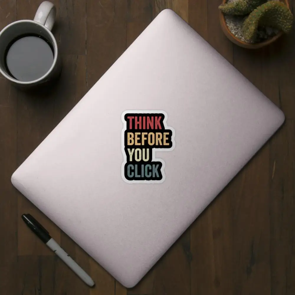 Retro Cybersecurity Cartoon Sticker for Laptop, Bedroom, and Car Decor