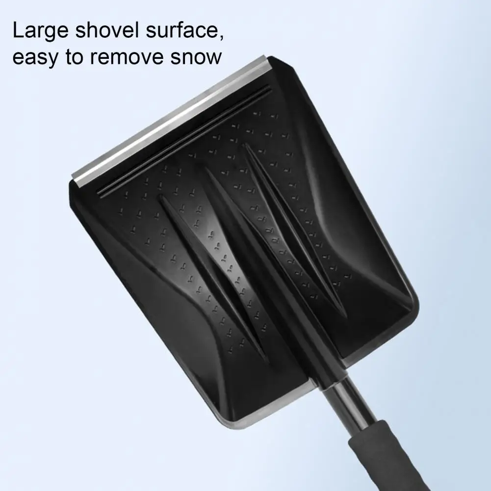 Car Wash Snow Shovel with 3-in-1 Brush Heads Nylon Bristles Rotatable Brush Head Snow Ice Scraper Heavy-duty Shovel