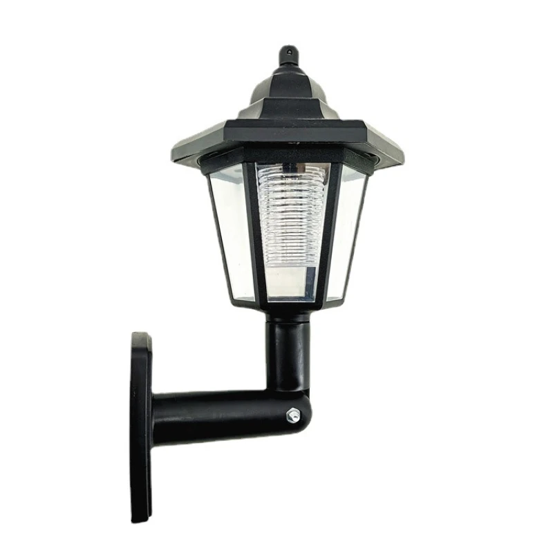 Solar Led Outdoor Lighting Retro Lantern Hexagonal Solar Lights Outdoor LED Solar Sconce Wall Lamp Garden Decor Solar Spotlight