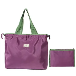 Eco - Friendly Foldable Shopping Bag with Large Capacity - 50X40CM (Purple)