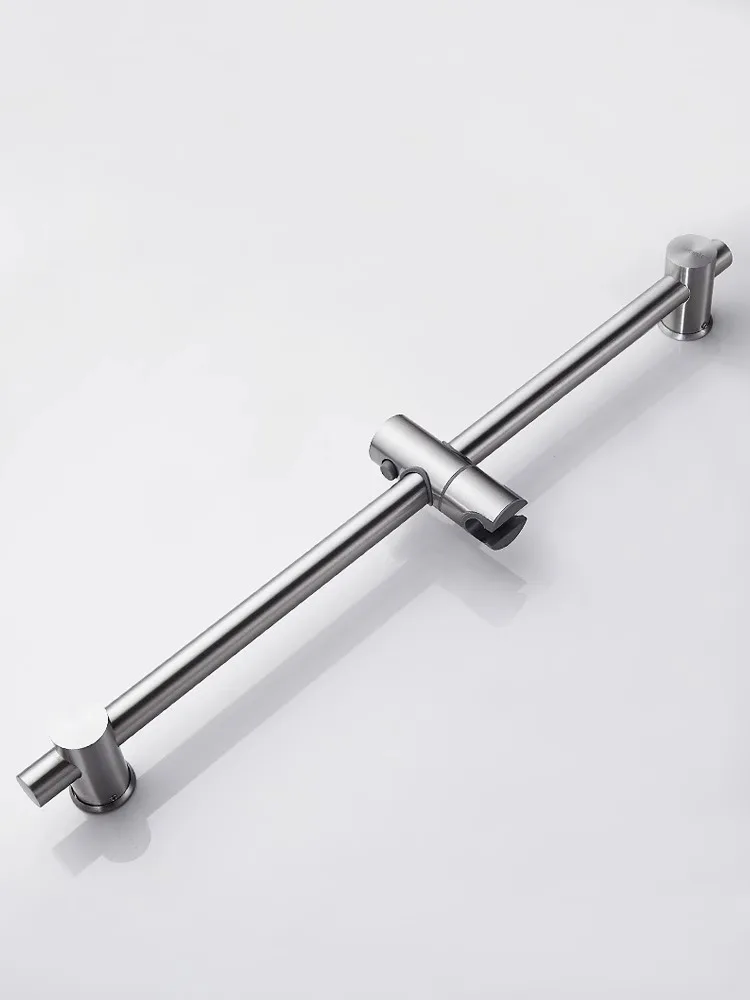 304 stainless steel no-hole lifting rod shower bracket shower accessories fixed bottom adjustable shower bracket