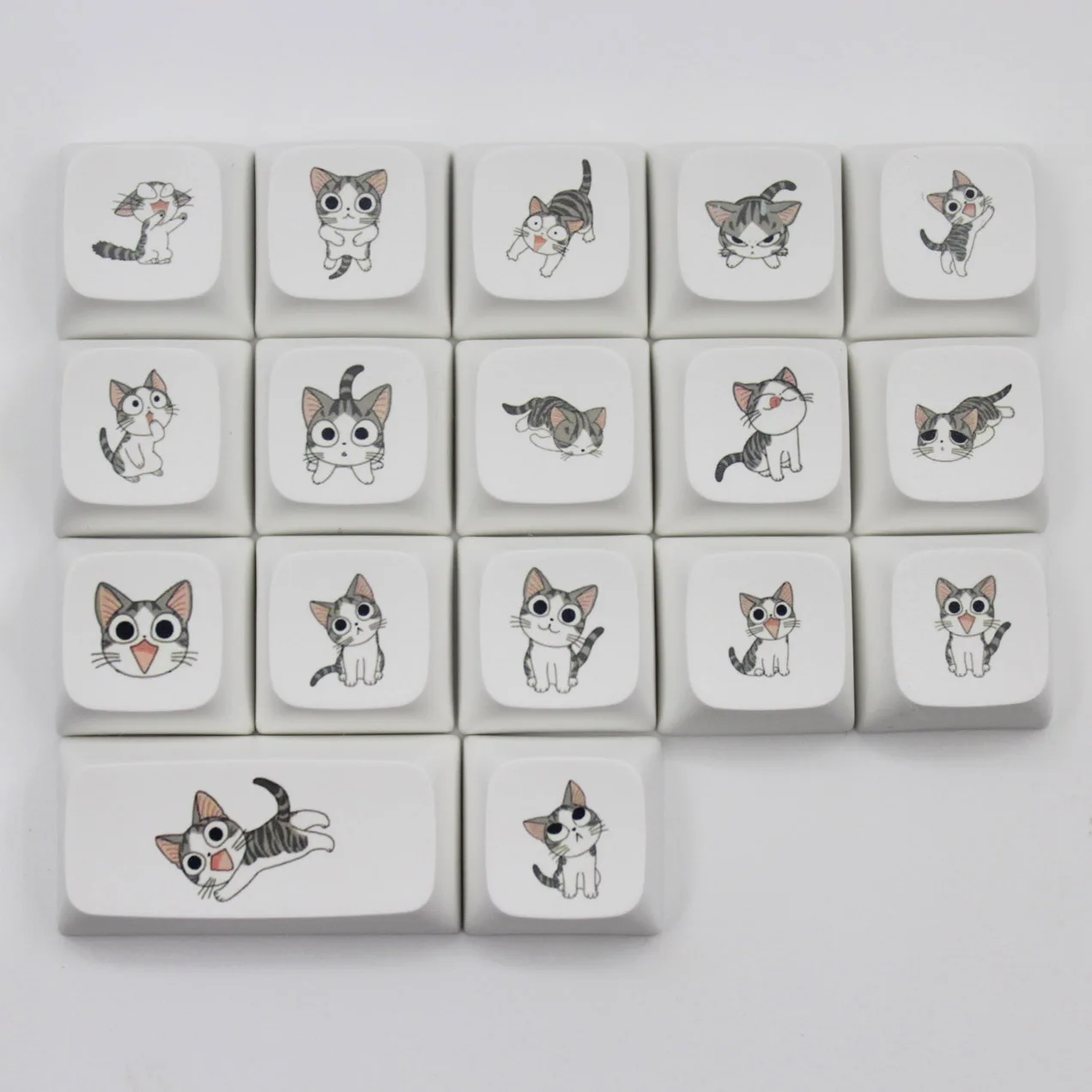 chaves de queijo gato xda perfil keycap para teclado de jogo mecânico cherry mx switch pbt keycaps rosa bonito tampões de chave