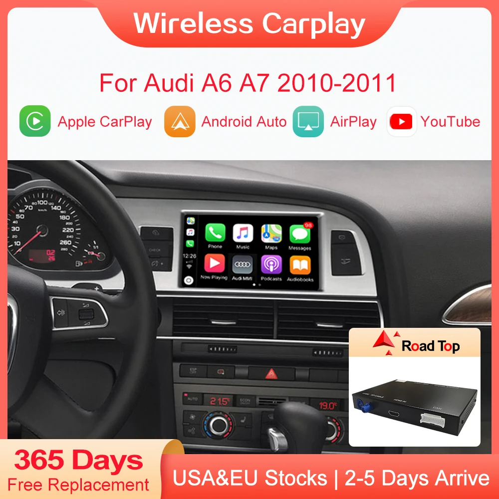 Wireless Apple Carplay Android Auto Decorder For Audi A6 A7 20102011