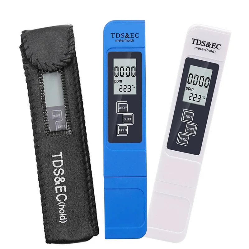 

Portable Water TDS Meter Pen EC Conductivity Tester Water Quality Monitor for Drinking Water Fertilizer 0-9999 ppm Tester