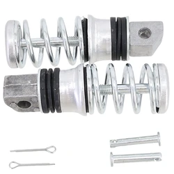 Enhanced Aluminum Alloy Spring Pedal for Electric Vehicles and Motorcycles (Silvery)