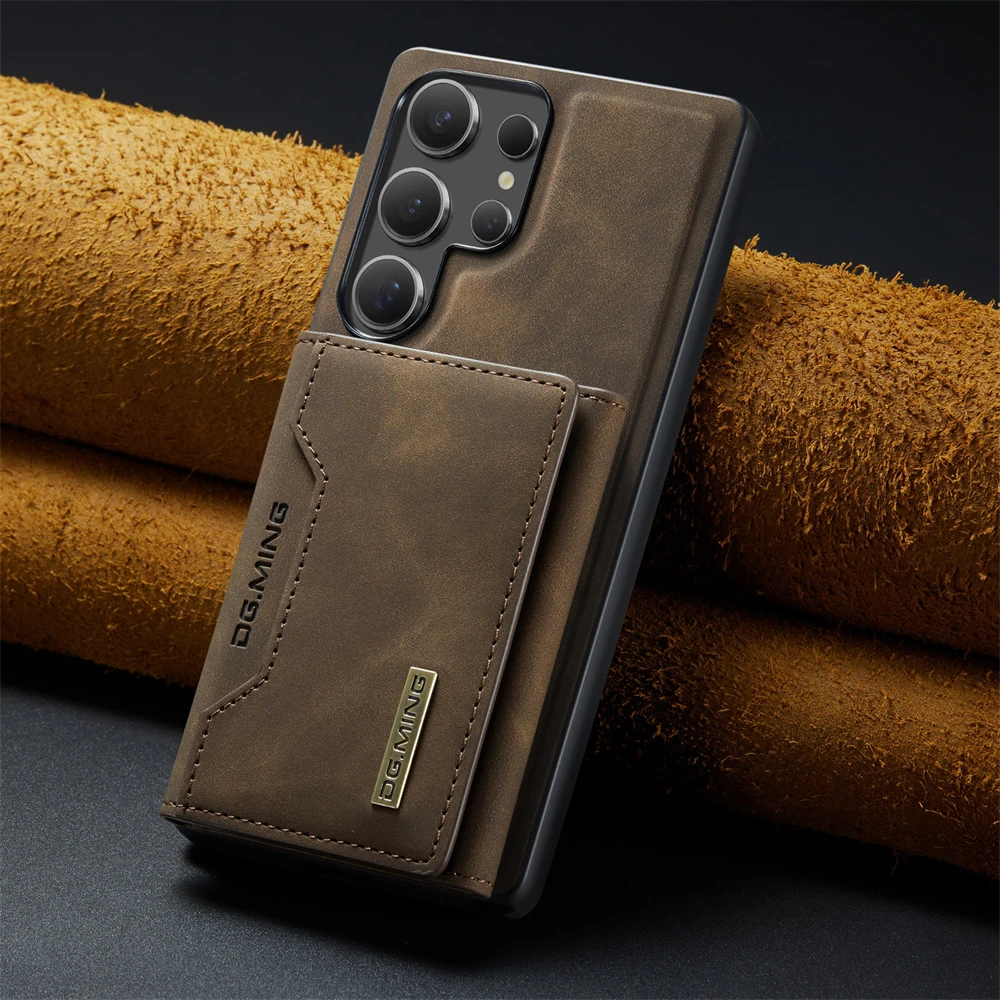 2-in-1 Detachable Magnetic Leather Wallet Case