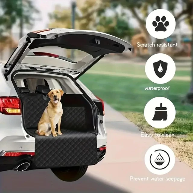 Dog Car Seat Cover For SUV Wear-resistant  Waterproof Portable Durable Liner Cover Protects Vehicle Dog Carrier Car Trunk Mats 3
