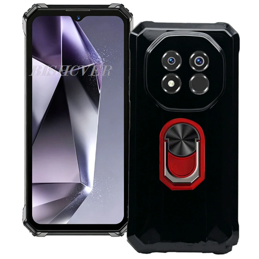 Versatile TPU Soft Silicone Smartphone Cover with Back Ring Holder Bracket