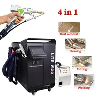 4 in 1 Handheld Fiber Laser Cleaning Welding Machine Laser Cutting Descaling Equipment 1500W 2000W 3000W Portable CNC Welder 2