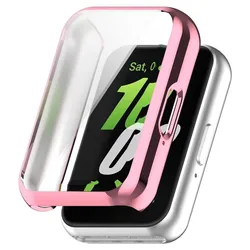 Magnetic Silicone Loop Band with Metal Buckle - Breathable Strap Bracelet - Galaxy Fit 3 (Pink)