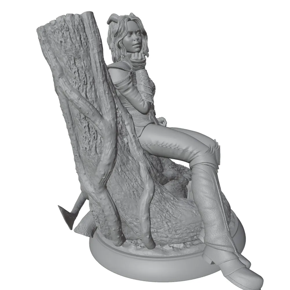 Anime Character Statue - 1/24 Scale GK Miniature 3D Printed DIY Figurine (Unassembled & Unpainted)