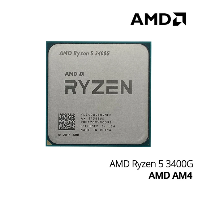 Processeur Amd Ryzen 5 3400ge 3.3 Ghz, 4 Cœurs, 8 Threads, 35w, Prise Am4,  Produit D'occasion - Processeurs - AliExpress