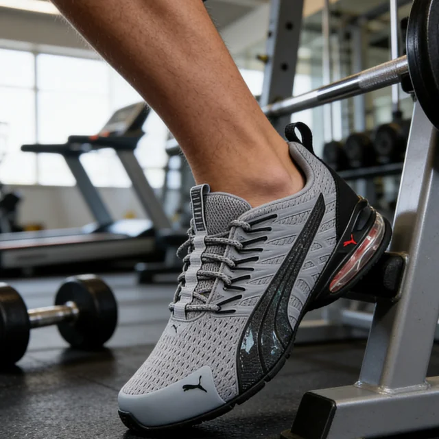 PUMA – chaussures de course officielles et authentiques pour hommes et femmes, gris printemps, en maille, avec amorti, pour couple, 379602-02 1