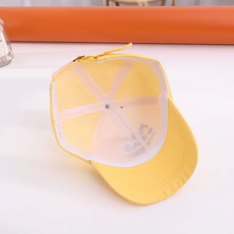 Letter Baby Baseball Hat Soild Color Adjustable Kids Duck Tongue Cap Cotton Children Sun Visors Toddler Bonnet Boy Girl Cap 아기모자 6