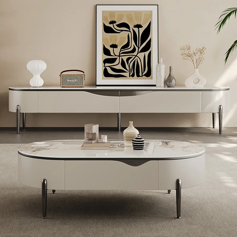 Luxury Coffee Table & TV Stand Set 2