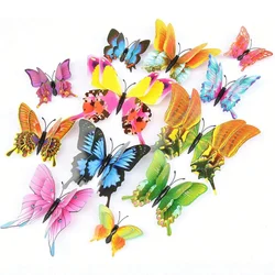3D Butterfly Wall Decor Stickers with Magnets, Set of 12 (Tailed butterfly)