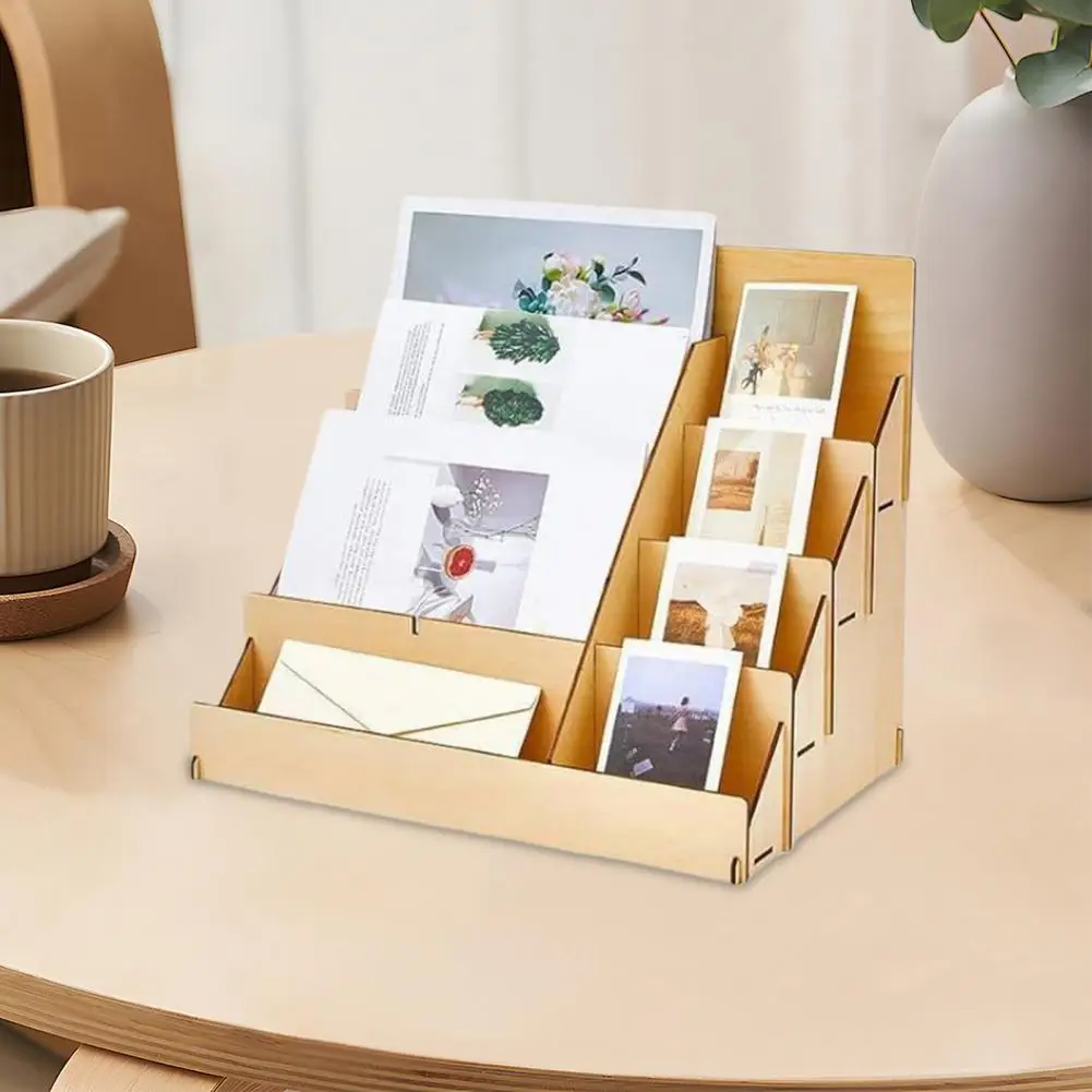Multi-functional Display Stand Multi-functional Greeting Card Display Stand with 4 Layers for Strong Load-bearing Storage Photo