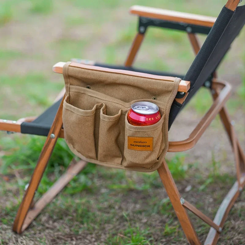 Mountainous Customers Exposed Camp Kemmit Chair Armrest Hanging Bag Side Multi Functional Storage Bag Portable Storage