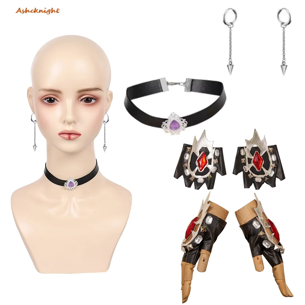 Accessories Cosplay Costume Necklace Earrings Gloves Fantasy Halloween Carnival Party Disguise Props Disguise For Women Girl